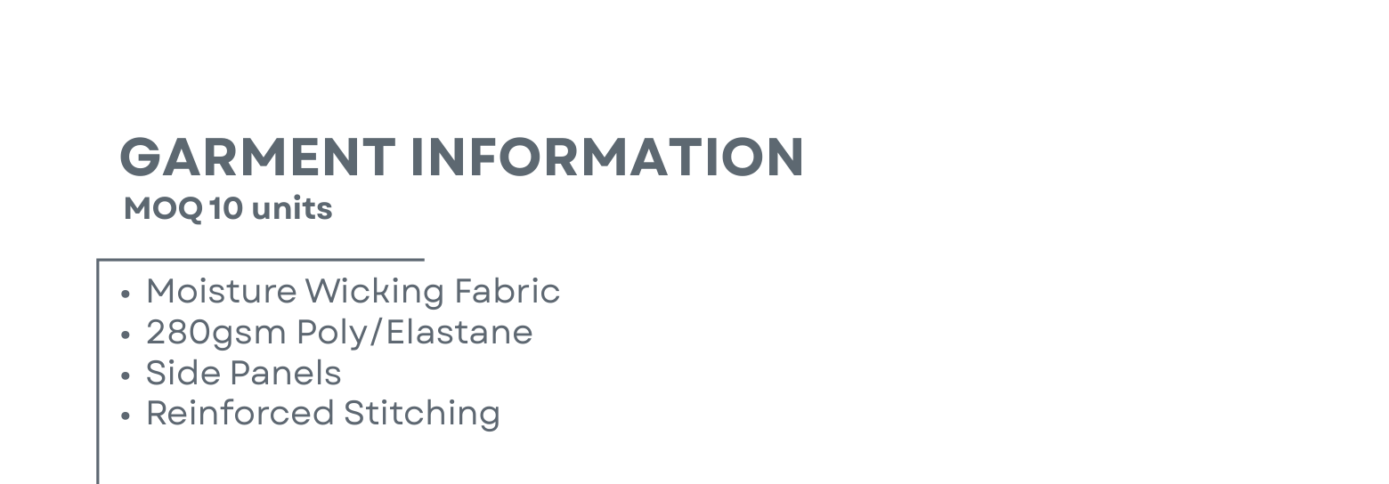 Sublimated Rugby Women's Jersey garment information